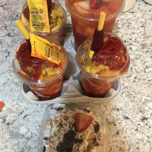 Mangonadas,Fruit Salad, Rusa Norteña