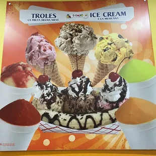 a poster of ice cream