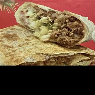 Burrito de Picadillo! Delicious!!