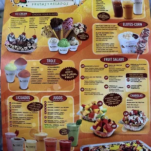 Full menu