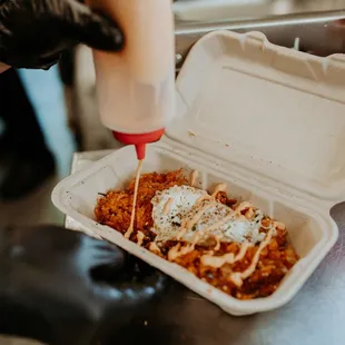 Kimchi Bokkeumbap with Fried Egg