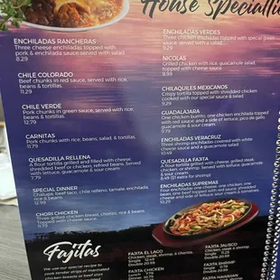 menu, pizza