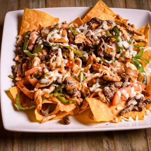 Fajita nachos