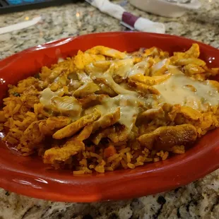 Arroz con Pollo made with quality ingredients.