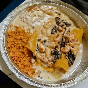 Shrimp Enchiladas - carryout