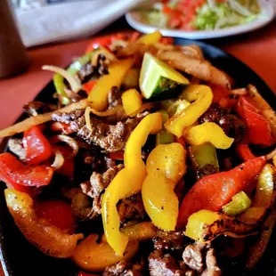 Beef fajitas