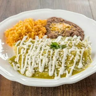 Enchiladas Verdes Con Pollo