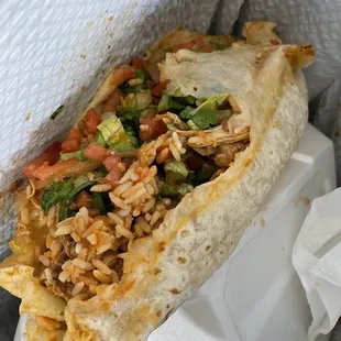 They call this a burrito... how can someone pick this up and eat it with their hands?? What a disgrace.