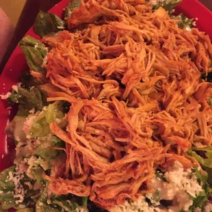 Salad with Tinga, no carbs
