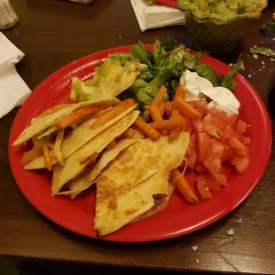That&apos;s my carrot quesadilla and tostada. Disgusting!! Seriously?!?
