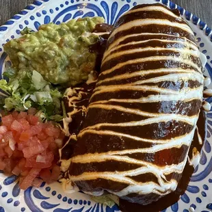 Chicken Burrito with Mole