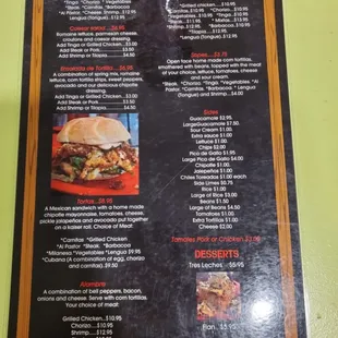 Menu pagina 1