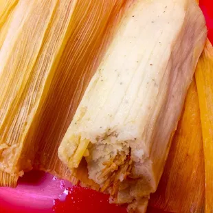 Unwrapped tamale