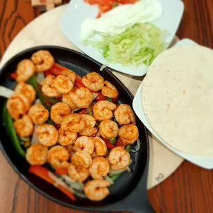 shrimp and vegetables