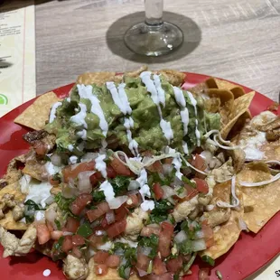 Nachos with chicken