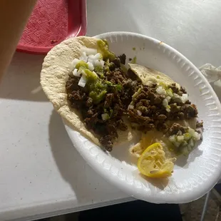 Tacos de asada