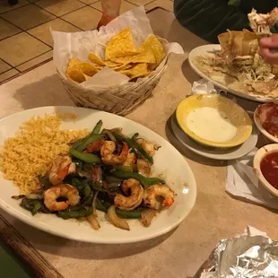 plates of food on a table