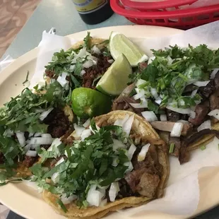 Tacos- the tripe tacos were crunchy and flavorful.