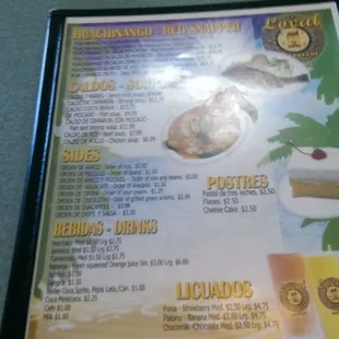 soups and chowder, menu