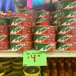 a display of tevino yogurt in a store