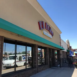 Exterior of the front entrance