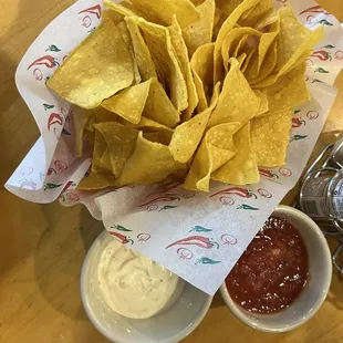 Complimentary Chips and Salsas