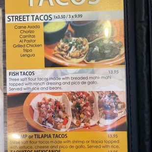 Love the street tacos here!