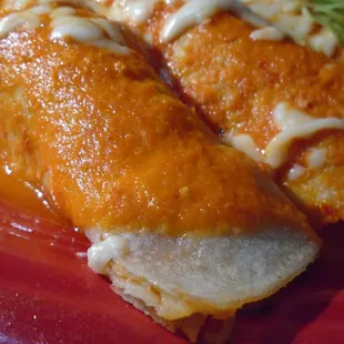 Enchiladas, close-up.