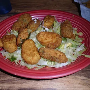 Stuffed jalapenos - good.