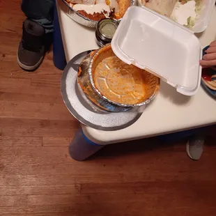 Build your own "Colorado Burrito".. some chili canned meat with enchilada sauce.