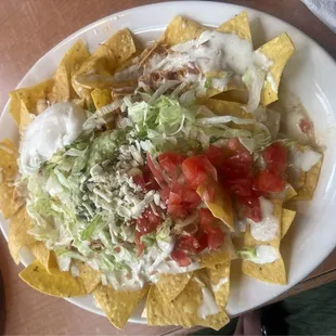 Nachos Supreme with chicken