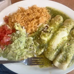 Enchiladas verde