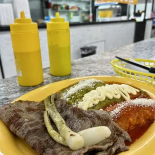 a plate of food at a fast food restaurant