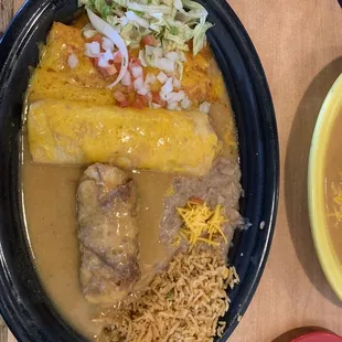 #5. Cheese Enchilada, Bean Burrito, Chile Relleno, Rice and Beans