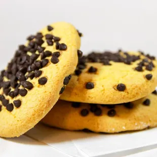 two chocolate chip cookies