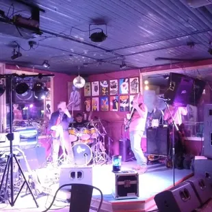 The RXS Band heatin&apos; up the stage at El Luchador