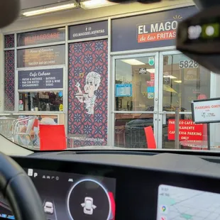 the interior of a car