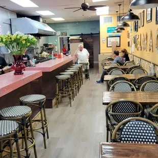 the interior of a restaurant