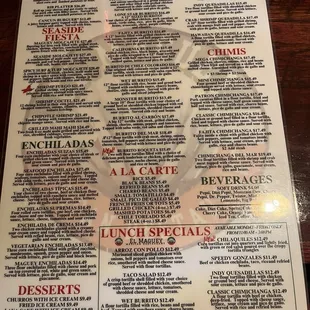 Menu July 2024