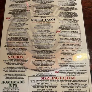 Menu July 2024