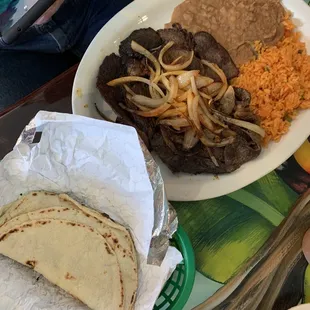 Steak fajitas