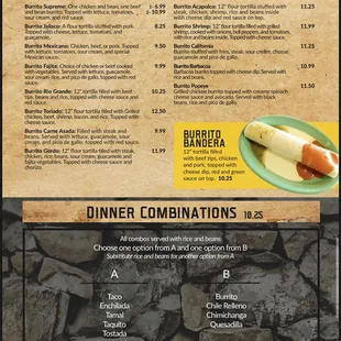 menu, sushi and sashimi