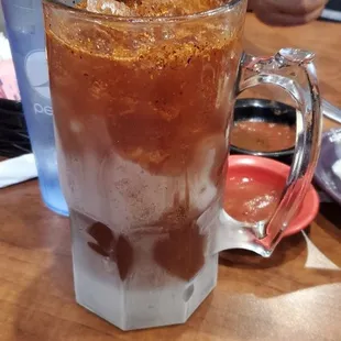 HUGE, delicious Micheladas for only $6.99