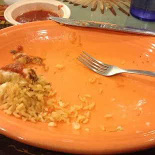 Empty plates says it all.