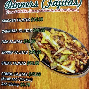 Menu 4/2021 - Fajitas