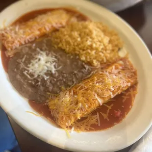 Cheese enchiladas