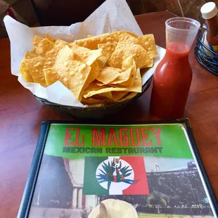 I'm here!!! Free chips &amp; salsa before meal.    7/25/19