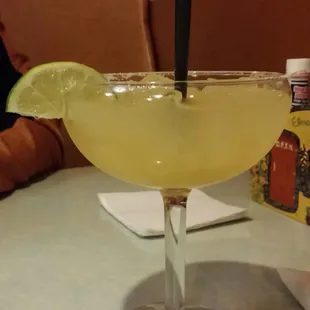 Medium house margarita, on the rocks