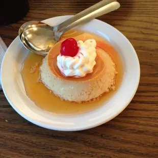 The flan! Wonderful for 3.25!!