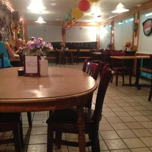 The dining area near where we sat.